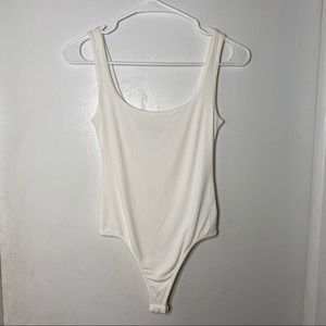 Naked Wardrobe White Bodysuit
